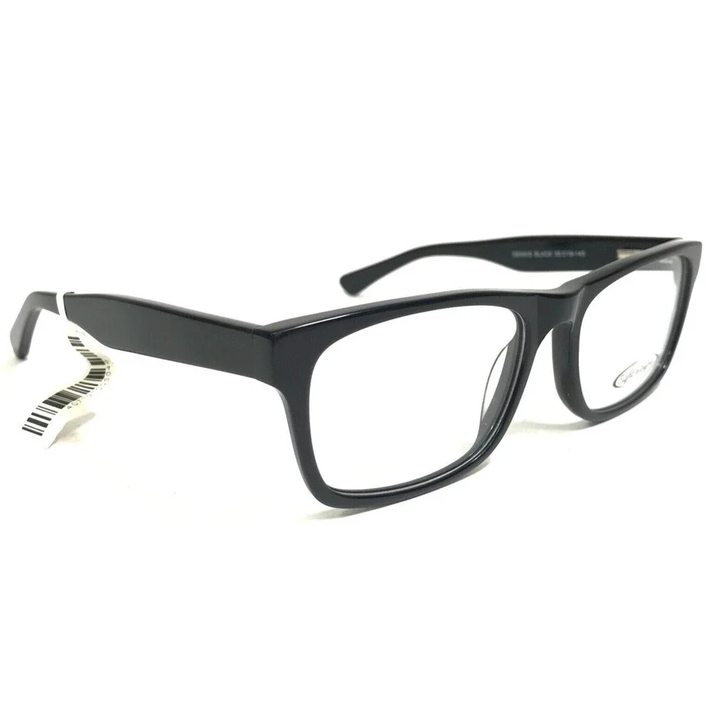Eight to Eighty Eyeglasses Frames DENNIS BLACK Square Full Rim 53-19-140